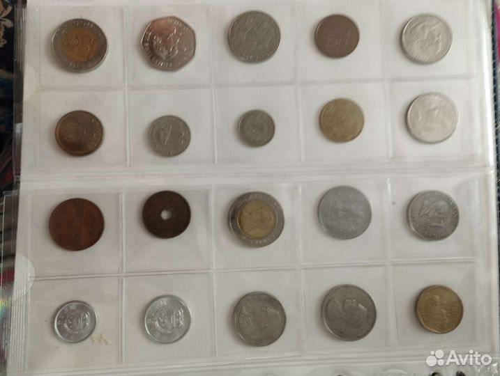 Коллекция монет разных