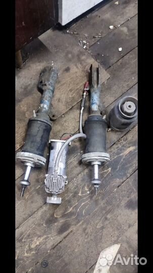 Передние пневмо стойки на рукавах + компрессор