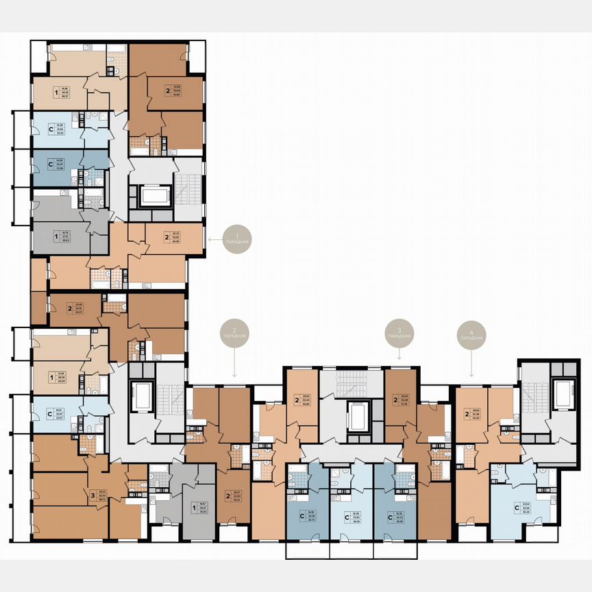 1-к. квартира, 33,4 м², 8/11 эт.
