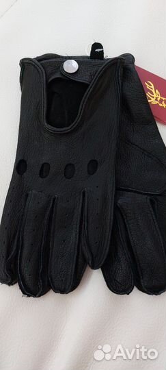 Водительские перчатки мужские из оленьей кожи