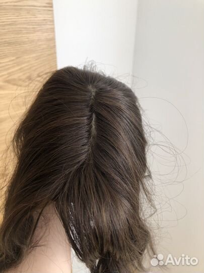 Парик накладка из натуральных волос