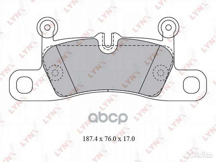 Колодки тормозные задние porsche Cayenne II 10