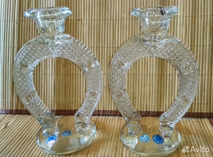 Подсвечники Гусевской хрустальный завод
