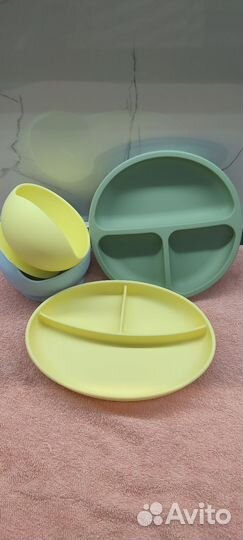 Силиконовая тарелка детская