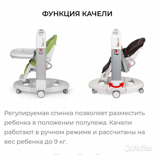 Стульчик для кормления Peg perego Tatamia Followme