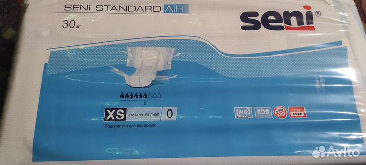 Памперсы для взрослых seni 0