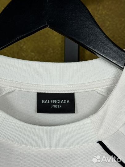 Balenciaga Paris Soccer Long Sleeve White