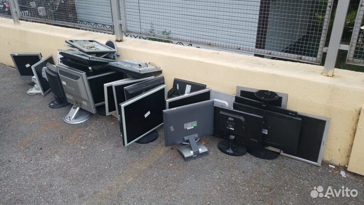 З/ч для монитора корпус подставка плата экран ламп