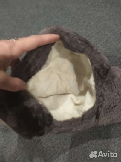 Детская мутоновая шапка