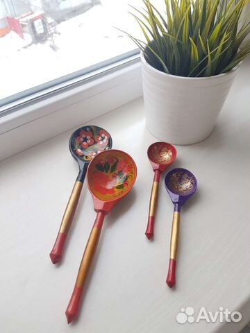 Ложки деревянные, роспись