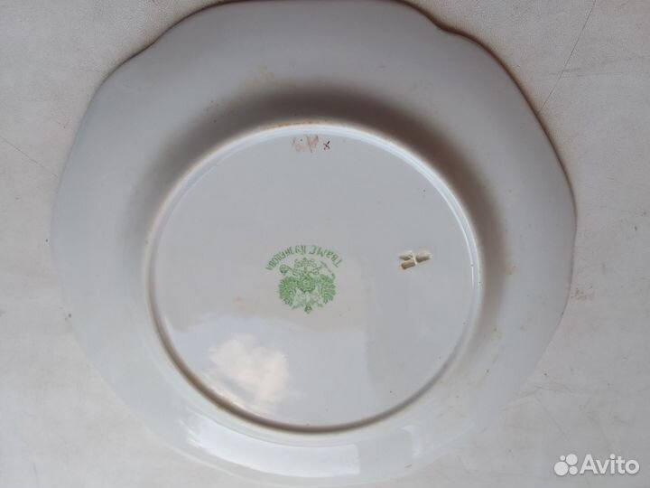 Старинная тарелка Кузнецовский фарфор