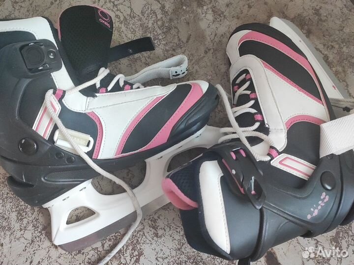 Коньки детские раздвижные 36