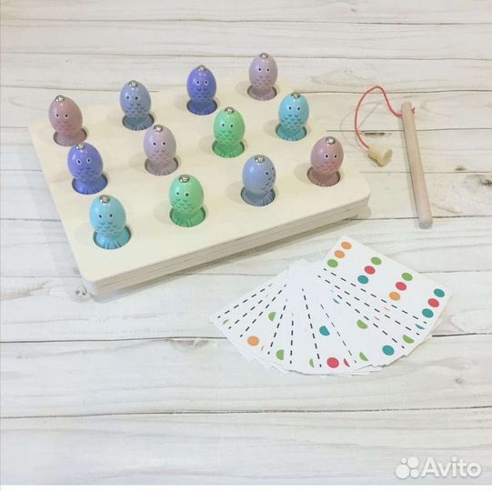 Игра 2 в 1 магнитная рыбалка и головоломка