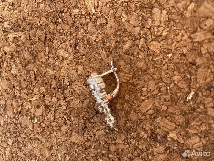 Серьги и кольцо серебро