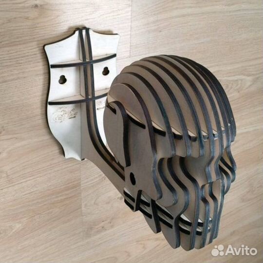 Вешалка-череп для шлема, подставка для шлема