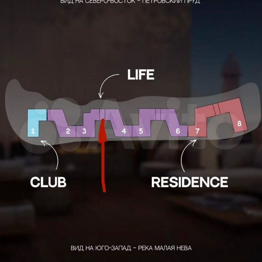 1-к. апартаменты, 42,6 м², 8/8 эт.