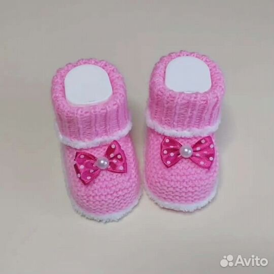 Пинетки детские вязаные