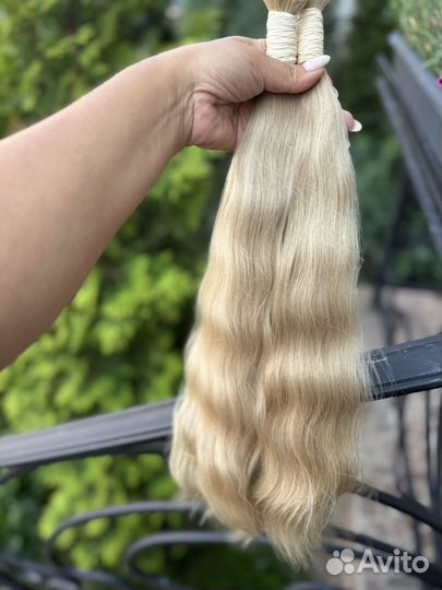 Волосы блонд, крупная волна