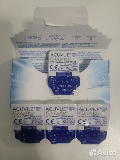 Линзы контактные acuvue oasys