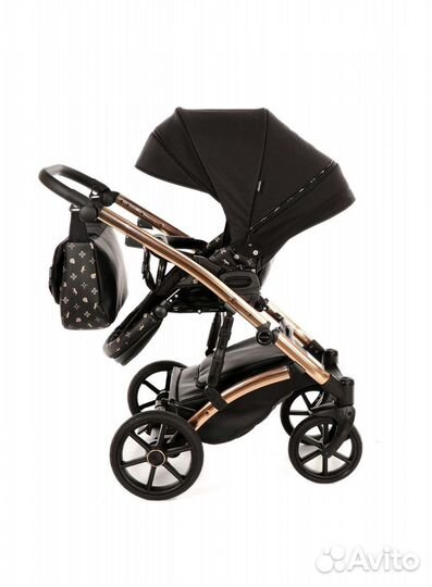 Коляска 2 в 1 Tako Laret Imperial чёрный - золото