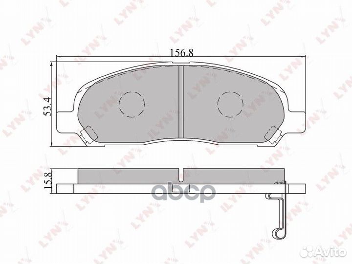 Колодки тормозные BD5510 lynxauto