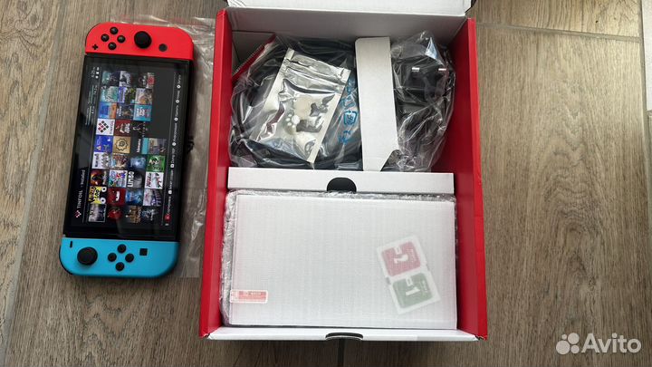 Новая Прошитая Nintendo Switch Oled 192 gb