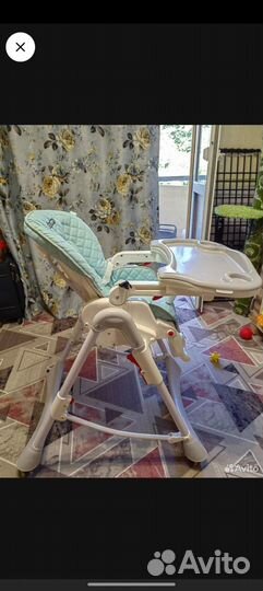 Стул для кормления Babyton голубой