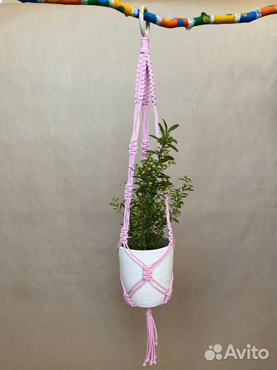 Подвес для кашпо макраме