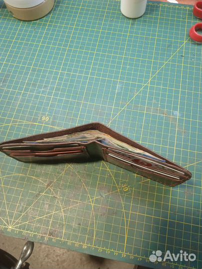 Кошелек мужской кожаный ручной работы