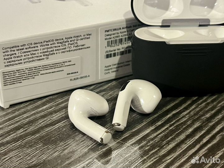 Новые Airpods 3 2024+ чехол+ бесплатная авитодоста