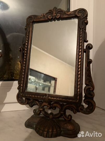 Зеркало СССР под бронзу (винтаж)