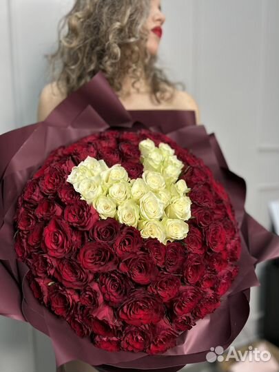 Цветы 101 роза