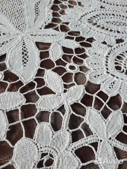 Старинная скатерть плауэнское кружево