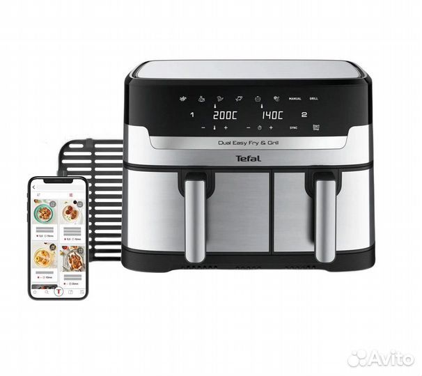 Tefal Dual Easy Fry & Grill EY905D10