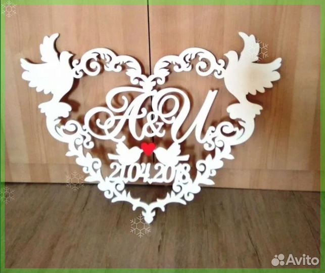 Монограмма на свадьбу / свадебный герб