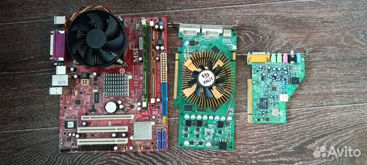 Комплект материнская процессор оперотива и карты
