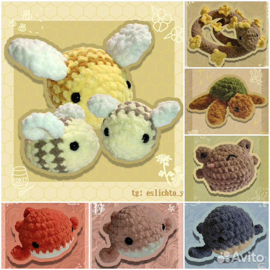 Плюшевые игрушки ручной работы