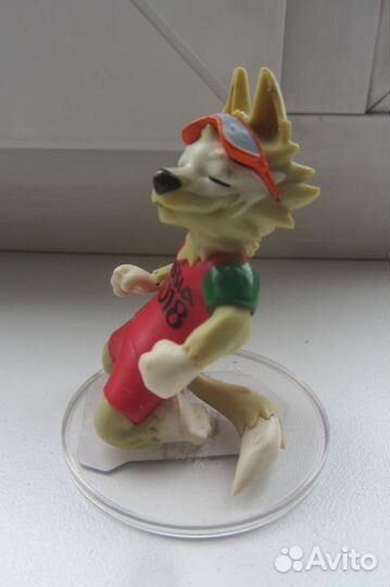 Волк Забивака.Коллекц. значки.Олимпиада Пекин2008