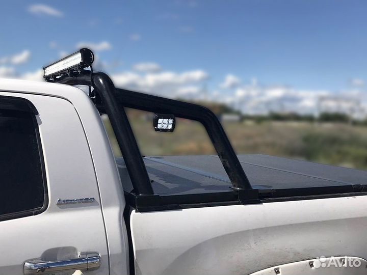 Дуга в кузов черная Тойота Тундра 2007-21год 76мм