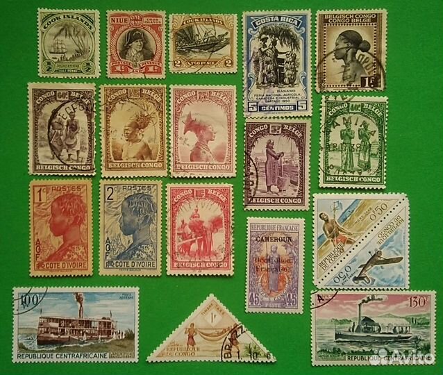 Марки. Колониальные. Аборигены