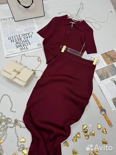 Костюм двойка женский с юбкой