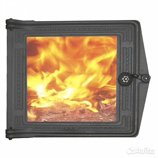 Дверь для Печи дт-3C (Р) топочная под стекло 250х2