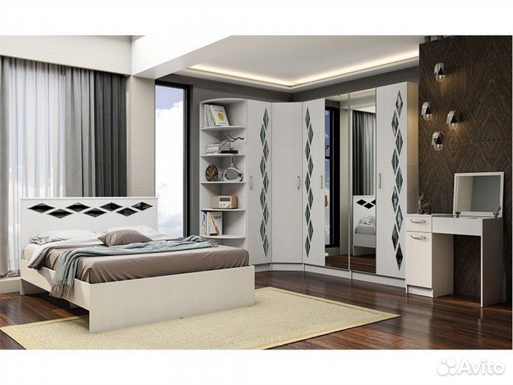 Серия Диана Кровать 1600 анкор светлый