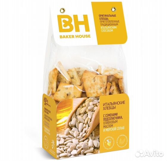Хлебцы Baker House с семенами Подсолнечника 250 г