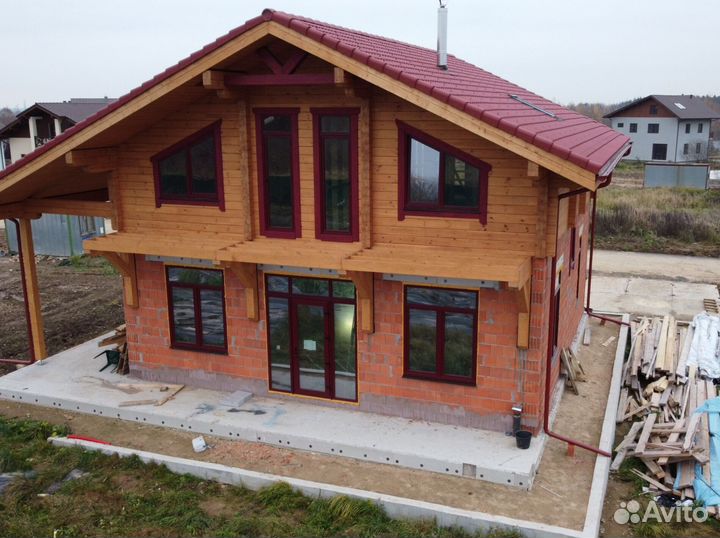 Домокомплект из клееного бруса, ель, 270 на 125