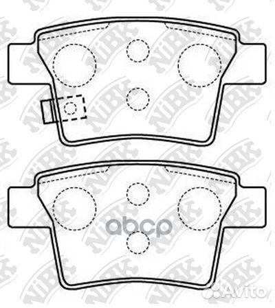 Колодки тормозные дисковые PN0501 NiBK