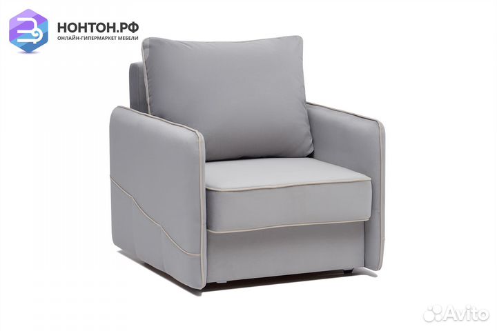 Кресло еврокнижка Энерджи серое