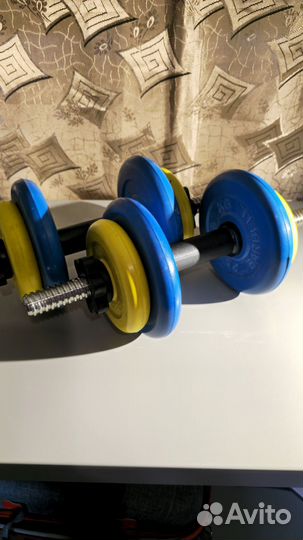 Гантель разборная MB Barbell цветная 9 кг