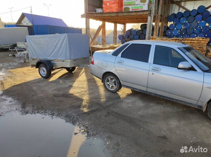 Прицеп легковой с тентом 108 см 00.002. Оцинкован