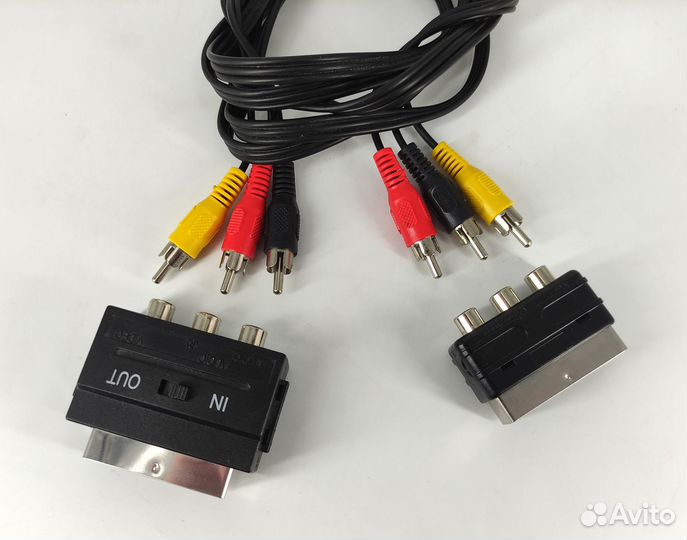 Кабель 3 RCA - 3 RCA, scart - 3 RCA, scart – scart